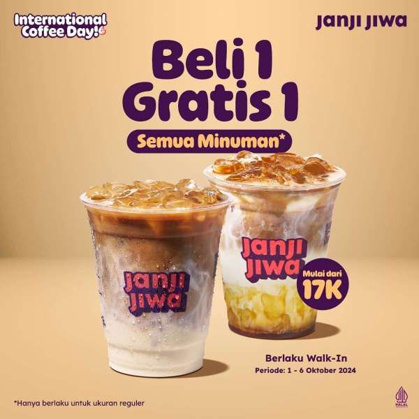 Promo Hari Kopi Sedunia di Janji Jiwa Oktober 2024