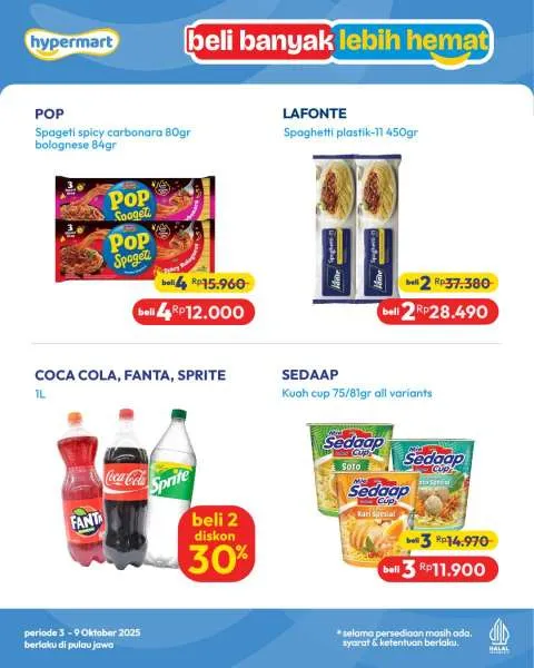 Promo Hypermart Beli Banyak Lebih Hemat Periode 3-9 Oktober 2025