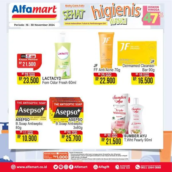 Promo Alfamart Body Care Fair Periode 16-30 November 2024