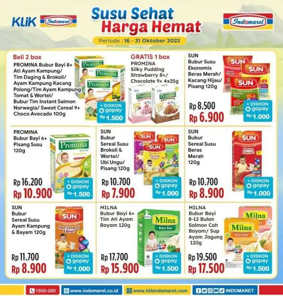 Promo Indomaret Susu Sehat Harga Hemat Periode 16-31 Oktober 2022