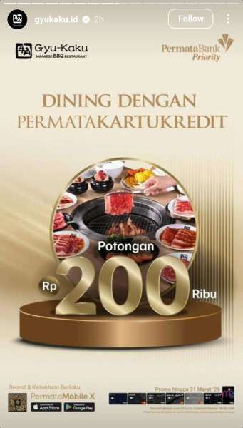 Promo Gyu-Kaku dan Permata Bank Tahun 2025