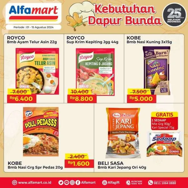 Promo Alfamart Kebutuhan Dapur Periode 1-15 Agustus 2024