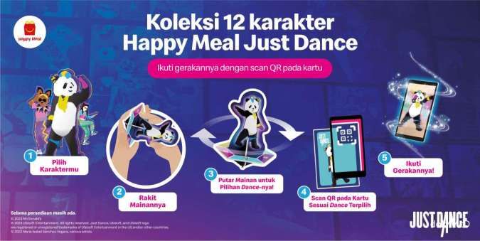 Promo McD Juni 2023, Happy Meal Berhadiah Mainan Seri Video Game Just Dance