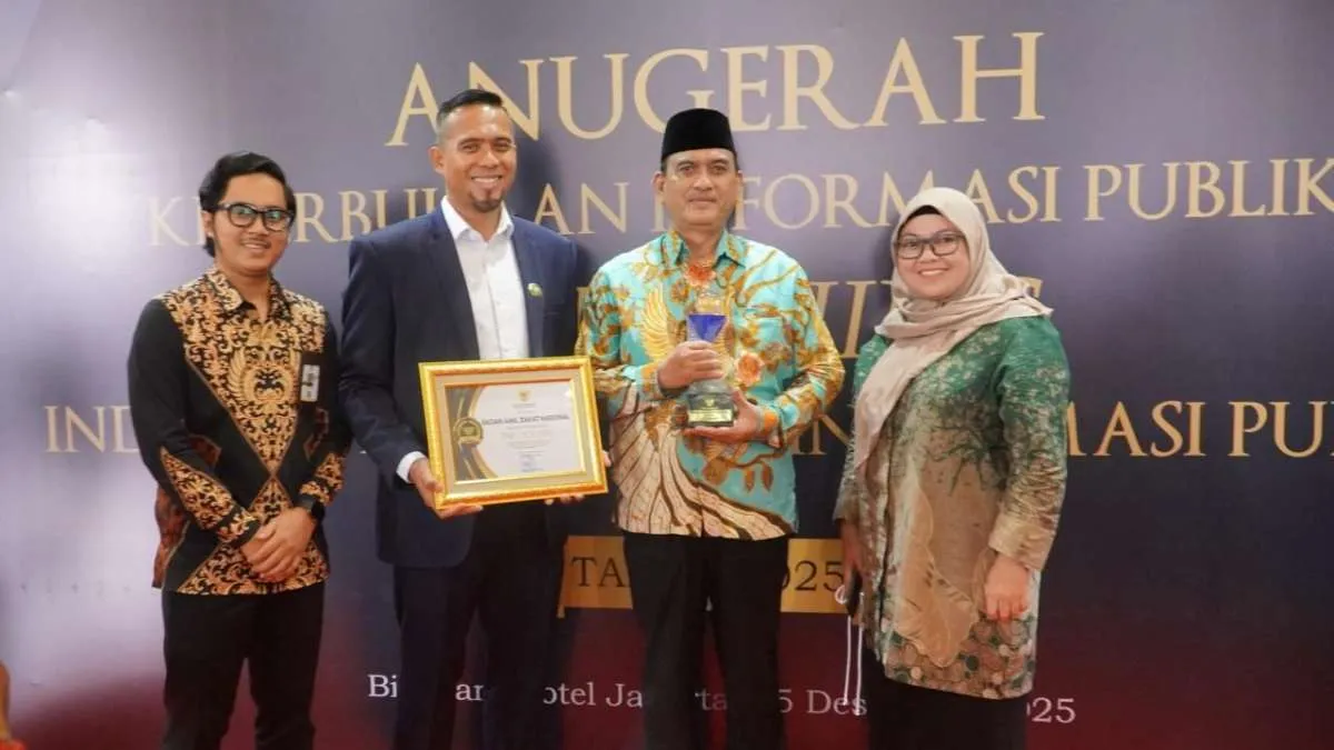 BAZNAS RI Kembali Raih Predikat Lembaga Publik Informatif KIP 2025