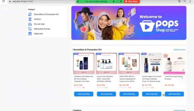 POPS Indonesia Perkenalkan POPS SHOP:Platform Transaksi Komersial Sosial Revolusioner