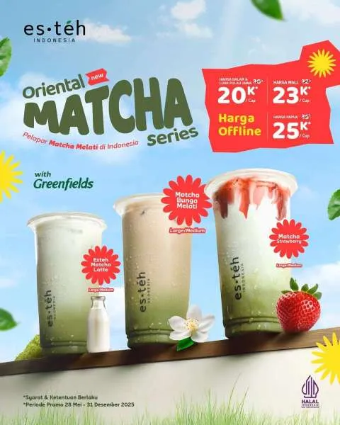 Promo Esteh Indonesia Oriental Matcha Series Harga Offline