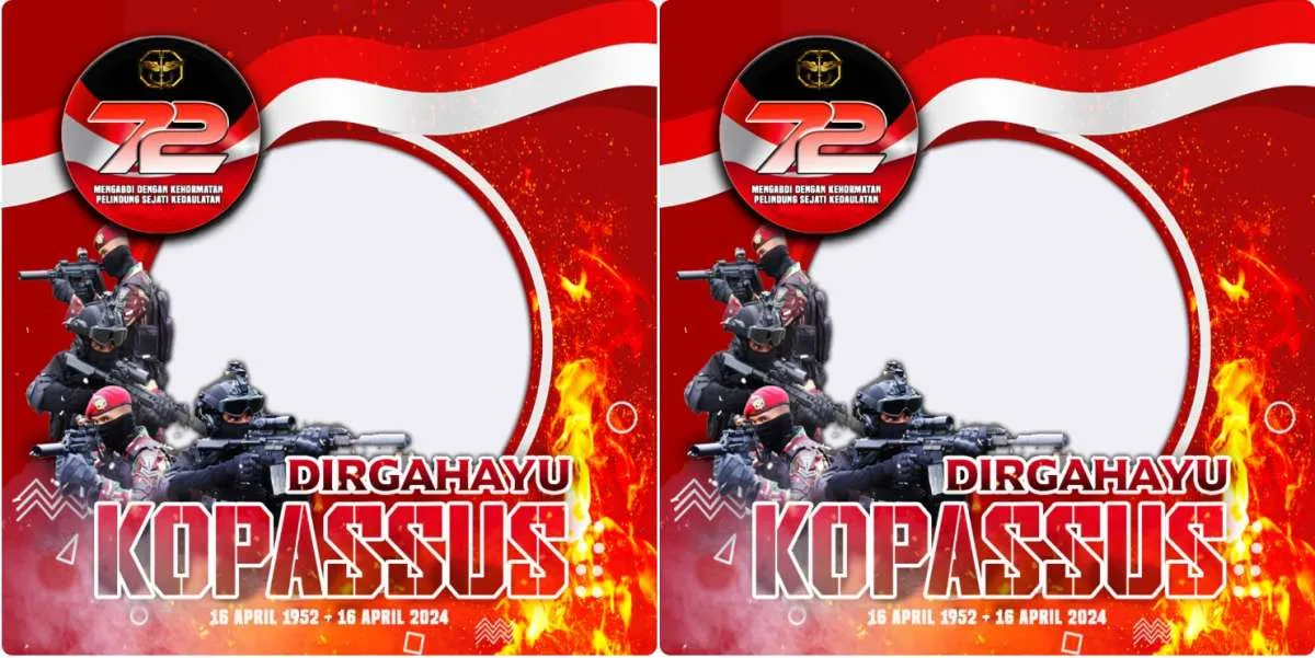 Kumpulan Twibbon HUT Kopassus 16 April 2024 dengan Desain Keren, Yuk Ramaikan!