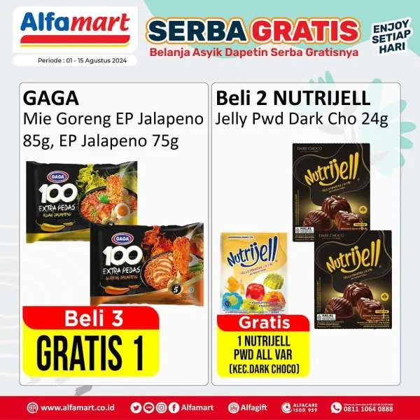 Promo Alfamart Serba Gratis Periode 1-15 Agustus 2024