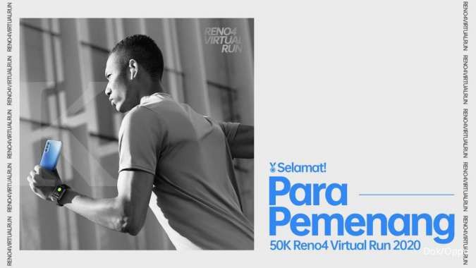 OPPO Umumkan Pemenang Reno4 Virtual Run
