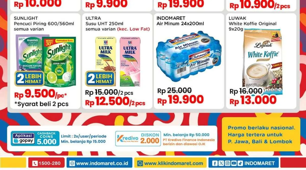 Promo Indomaret Weekend 13-15 September 2024, Sunlight dan Ultra Milk 2 Lebih Hemat
