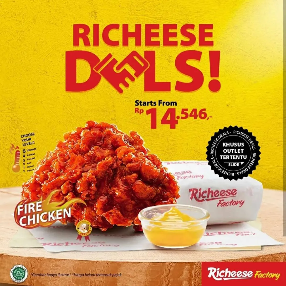 Promo Richeese Factory 2021, Harga Ayam + Nasi Mulai Rp 14.546 di Outlet Tertentu