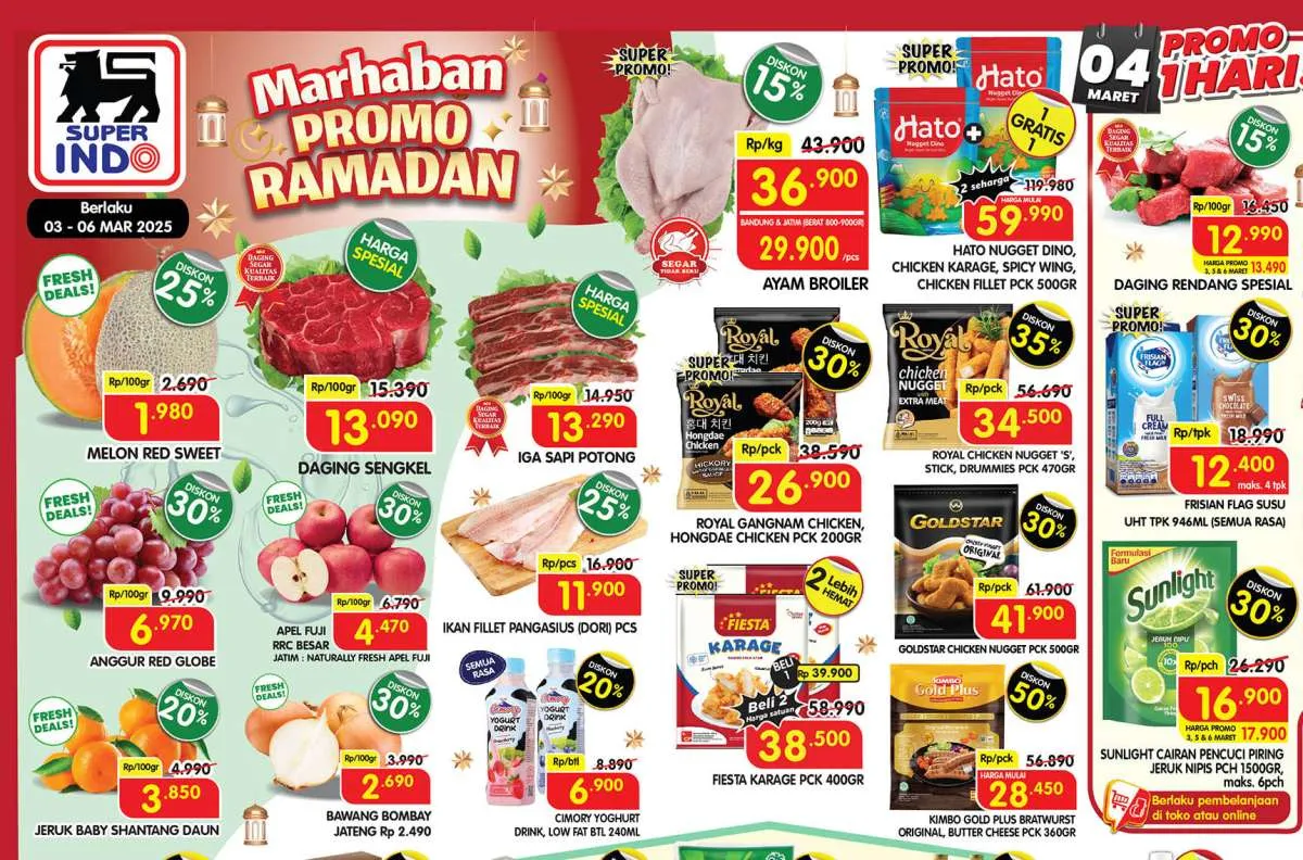 Promo Superindo Weekday Terbaru 3-6 Maret 2025, Diskon Besar di Awal Ramadan