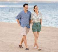 Prewedding Natural nan Elegan ala Luna Maya dan Maxime Bouttier dengan Linen Favorit
