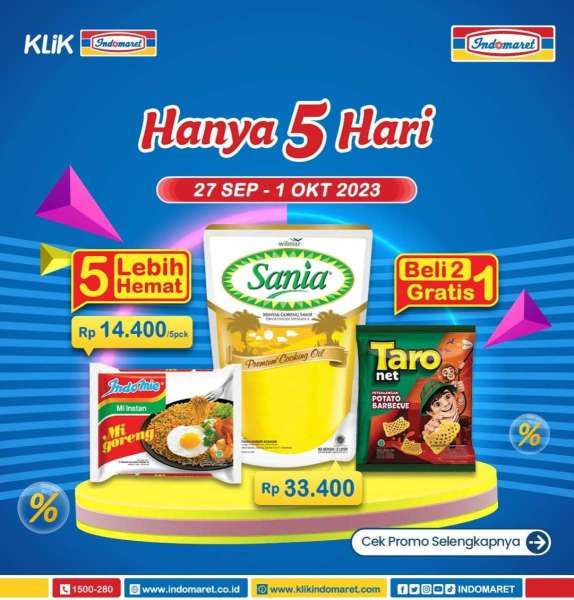 Katalog Promo Indomaret Hanya 5 Hari Terbaru Periode 27 September-1 Oktober 2023