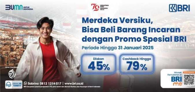 BRI Tebar Promo Belanja dan Kuliner dalam HUT RI ke-79