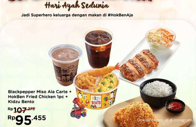 Promo HokBen Spesial Hari Ayah Sedunia, Paket Hemat Keluarga Sampai Hari Minggu