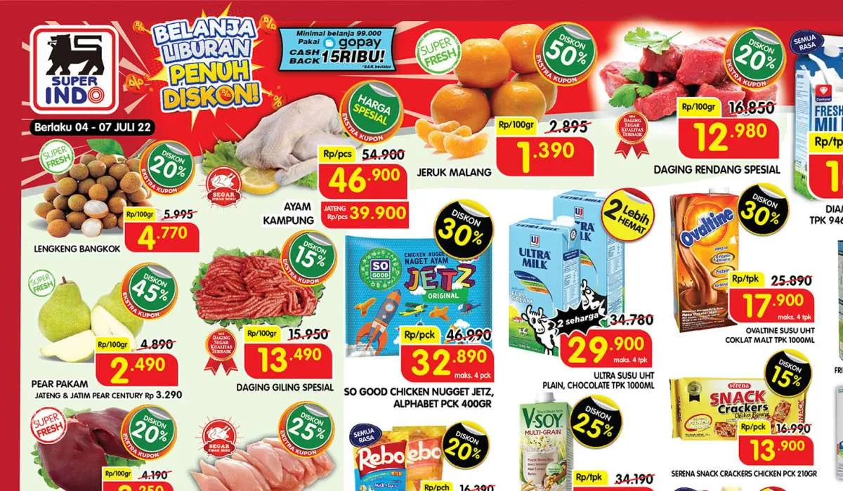 Promo Superindo Terbaru 4-7 Juli 2022, Penuh Diskon Menarik Sampai 40%