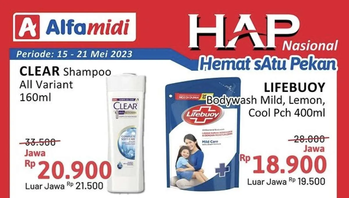 Katalog Promo Alfamidi Hemat Satu Pekan Periode 15-21 Mei 2023