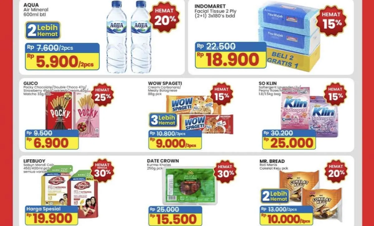 Promo JSM Indomaret Terbaru 28-30 Maret 2025, WOW Spageti Beli 3 Lebih Hemat