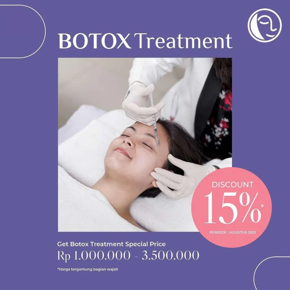 Promo Perawatan Botox dan Laser Wajah di Klinik Natasha, Bulan Agustus Turun Harga!