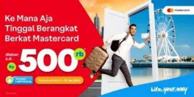 Promo Kartu Mastercard di Traveloka, Dapatkan Diskon hingga Rp 500.000