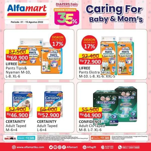 Promo Alfamart Diapers Fair Periode 1-15 Agustus 2022