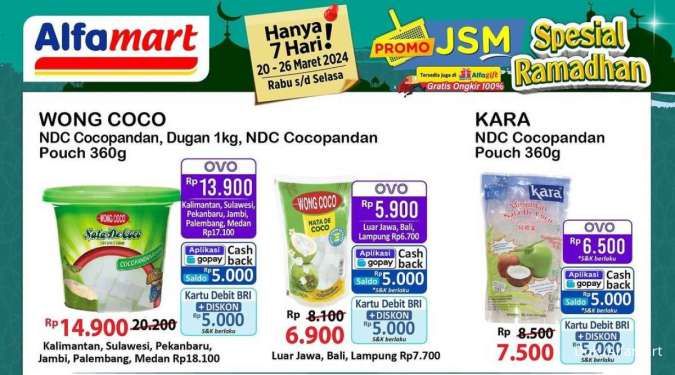 Nata De Coco Mulai Rp 6.000-an, Cek Promo Alfamart Hanya 7 Hari s/d 26 Maret 2024