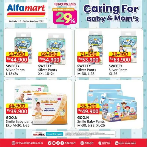 Promo Alfamart Diapers Fair Periode 16-30 September 2022
