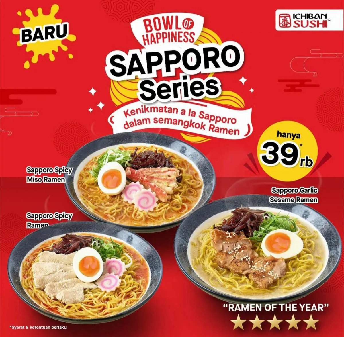 Promo Ichiban Sushi 23-25 September 2026, Ada Ramen Mulai Rp25 Ribu
