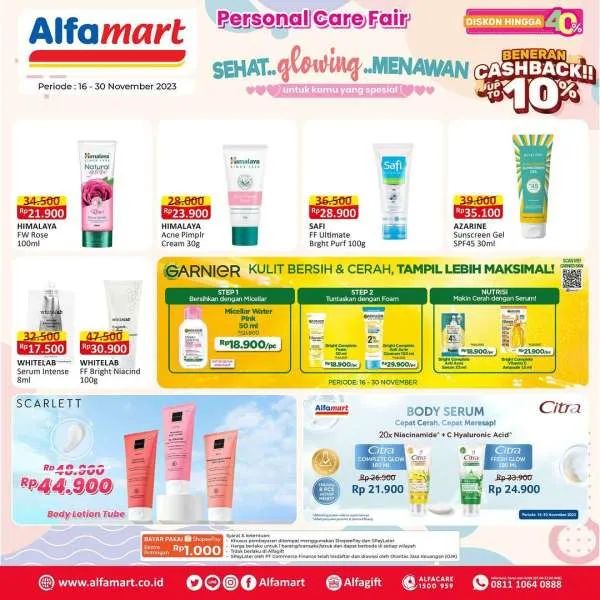 Promo Alfamart Personal Care Fair Periode 16-30 November 2023