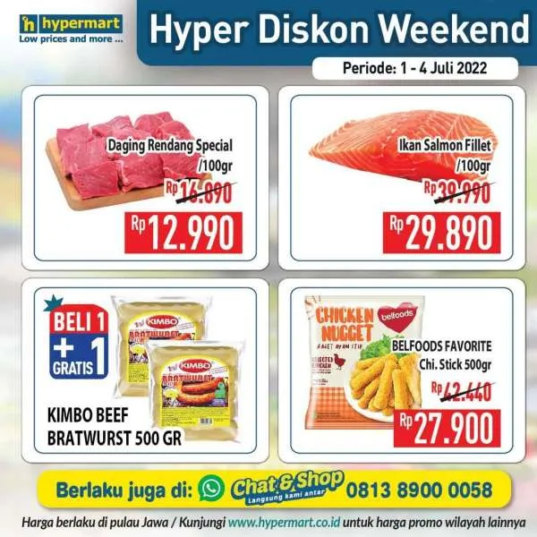 Promo Hypermart Hyper Diskon Weekend Periode 1-4 Juli 2022