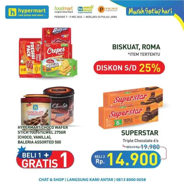 Promo Hypermart Hyper Diskon Weekday Periode 7-9 Mei 2024