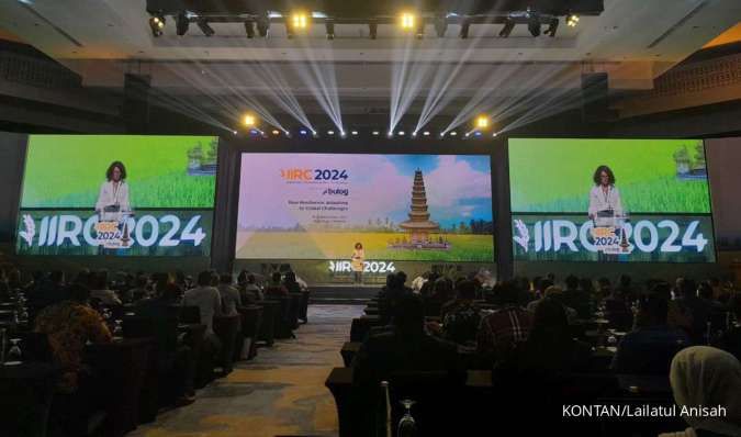 Kepala Perwakilan Bank Dunia untuk Indonesia dan Timor-Leste Carolyn Turk dalam Indonesia International Rice Conference (IIRC) 2024 di Bali Nusa Dua Convention Center.