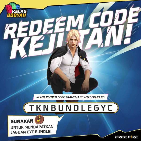 Kode redeem FF terbaru Pramuka Token