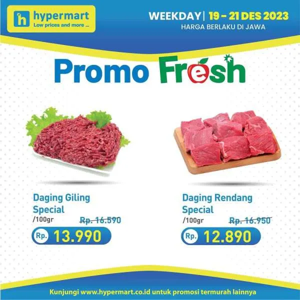 Promo Hypermart Hyper Diskon Weekday Periode 19-21 Desember 2023