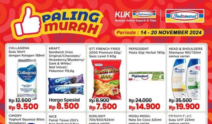 Promo Indomaret 14-20 November 2024, Spesial Paling Murah dan Hemat Minggu Ini