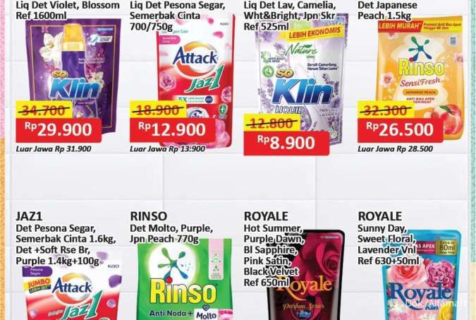 Promo JSM Alfamart Periode 13-15 Juni 2025, Aneka Detergent Harga Spesial