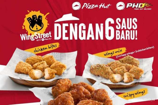 Promo Pizza Hut Delivery 2023, Chicken Wingstreet Tersedia Dalam 6 Rasa Baru
