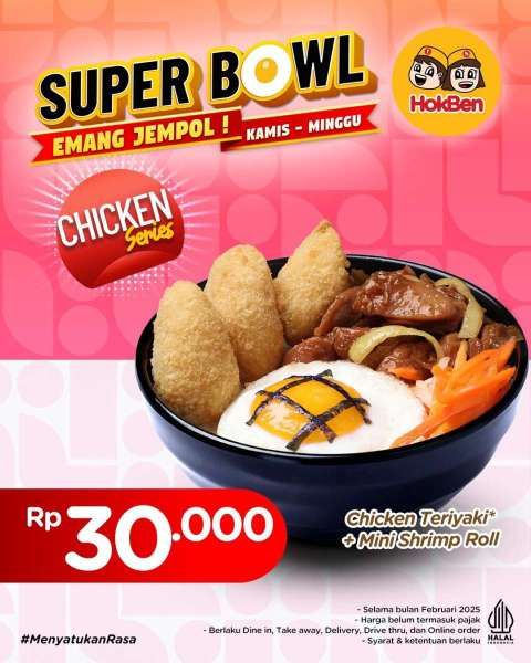 Promo HokBen Super Bowl di Bulan Februari 2025