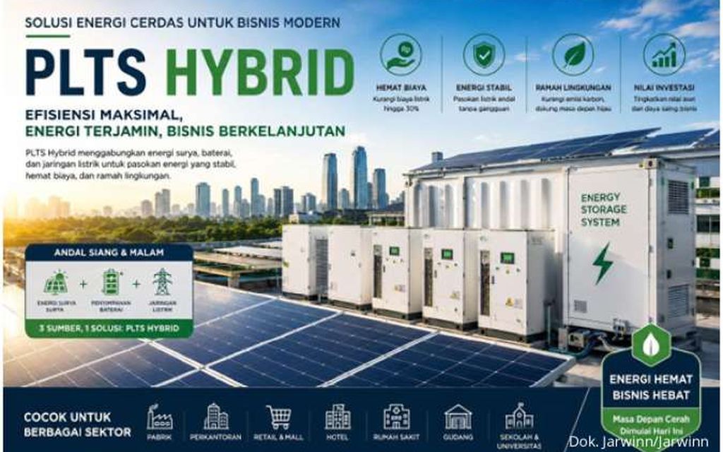  Efisiensi dan Ketahanan Energi Dorong Perusahaan Melirik PLTS Hybrid 