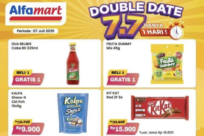 Promo 7.7 Alfamart Periode 7 Juli 2025, Beli 1 Gratis 1 Saus Belibis hingga Es Krim