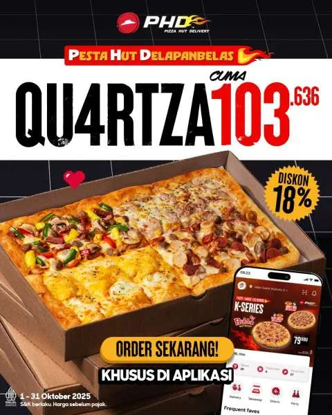 Promo PHD QU4RTZA Pizza Oktober 2025