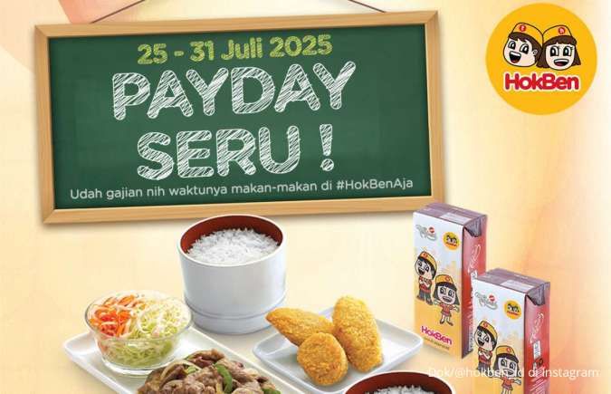 Promo HokBen Payday 25-31 Juli 2025, Makan Hemat Berdua di Akhir Bulan