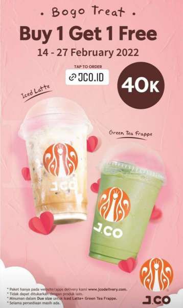 Promo J.CO Mingguan Terbaru Mulai 14 Februari 2022