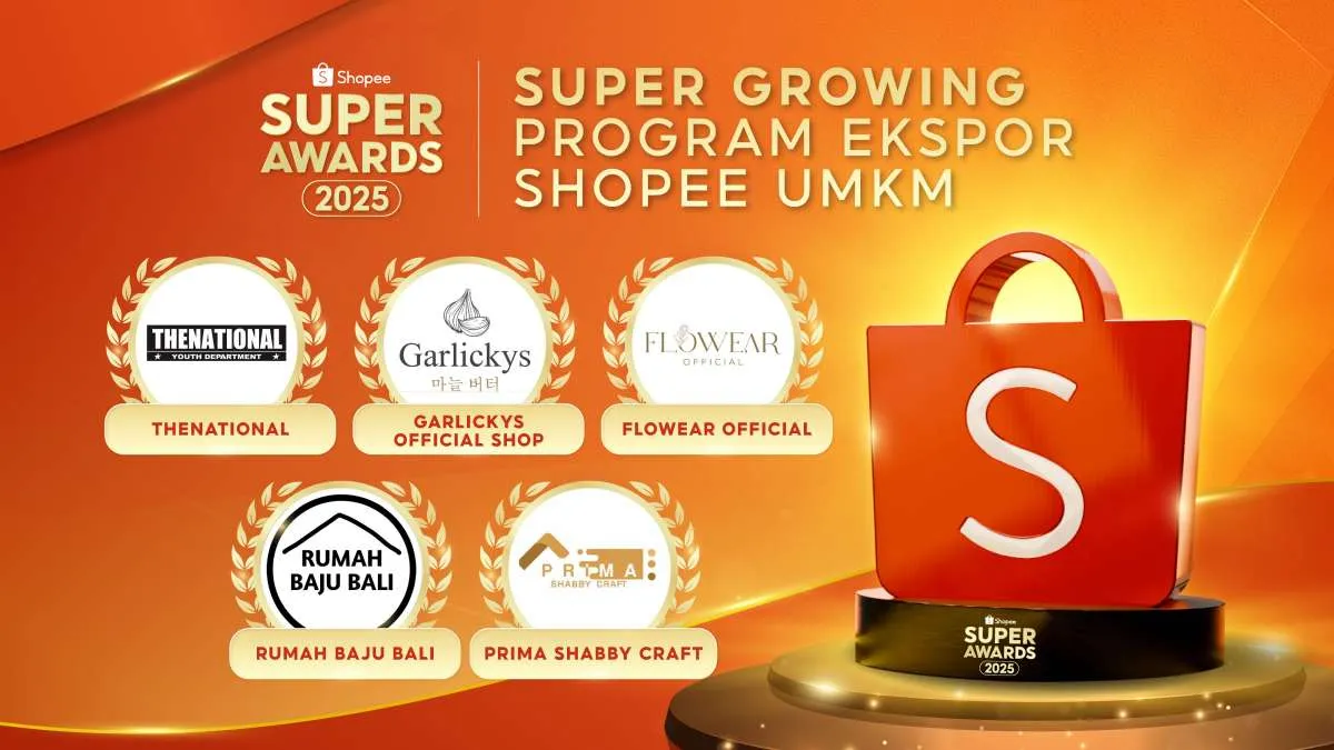 Pesanan Ekspor Terus Meningkat, 5 UMKM Ini Sabet Penghargaan Shopee Super Award 2025