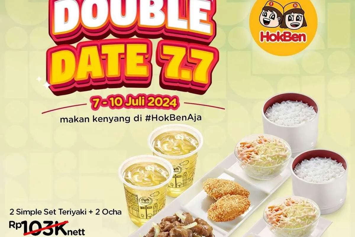 Promo HokBen 7.7 Berlaku Sampai Hari Ini 10 Juli 2024, Menu Berdua Harga Hemat
