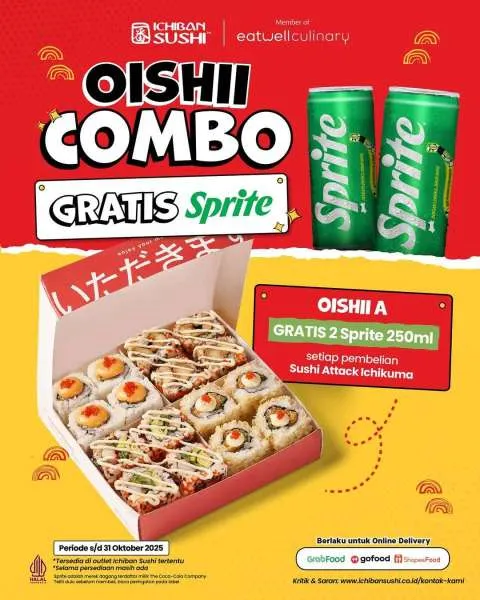 Promo Ichiban Sushi Oishii Combo