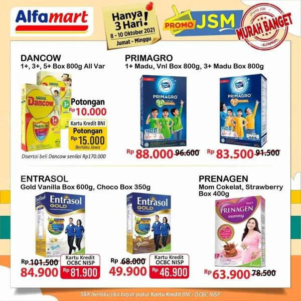 Promo JSM Alfamart 8-10 Oktober 2021