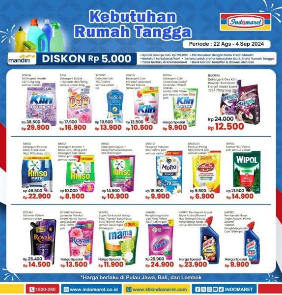 Promo Indomaret Super Hemat 22 Agustus-4 September 2024