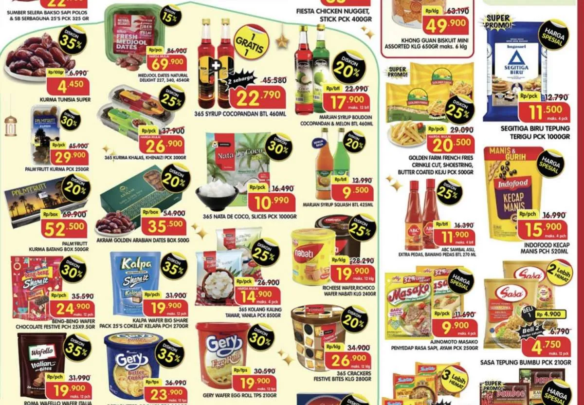 Promo Superindo Weekday 20 Maret 2025, Tepung Sasa & Indomie Beli Banyak Lebih Hemat